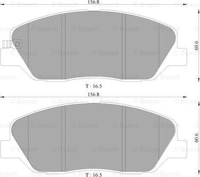 BOSCH 0 986 AB3 081 - Тормозные колодки, дисковые, комплект autospares.lv