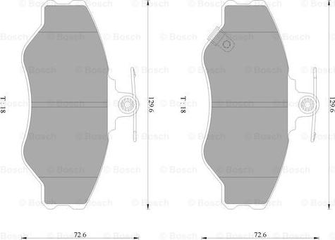 BOSCH 0 986 AB3 026 - Тормозные колодки, дисковые, комплект autospares.lv