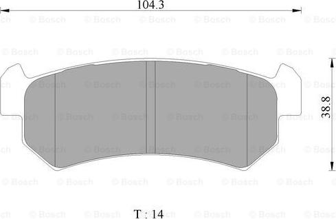 BOSCH 0 986 AB3 071 - Тормозные колодки, дисковые, комплект autospares.lv