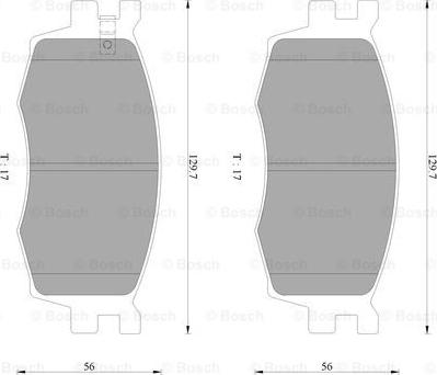 BOSCH 0 986 AB3 077 - Тормозные колодки, дисковые, комплект autospares.lv