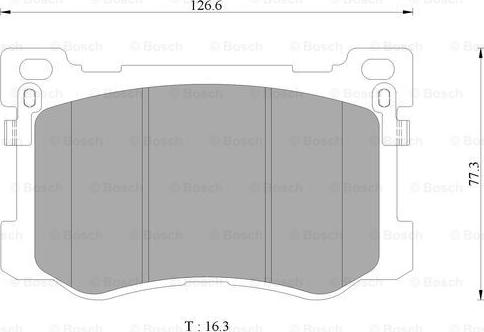 BOSCH 0 986 AB3 136 - Тормозные колодки, дисковые, комплект autospares.lv