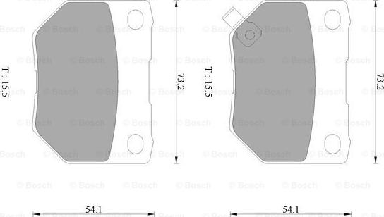 BOSCH 0 986 AB2 498 - Тормозные колодки, дисковые, комплект autospares.lv