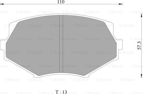 BOSCH 0 986 AB2 454 - Тормозные колодки, дисковые, комплект autospares.lv