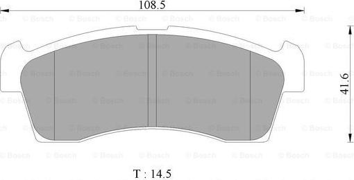 BOSCH 0 986 AB2 419 - Тормозные колодки, дисковые, комплект autospares.lv