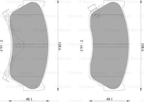 BOSCH 0 986 AB2 484 - Тормозные колодки, дисковые, комплект autospares.lv