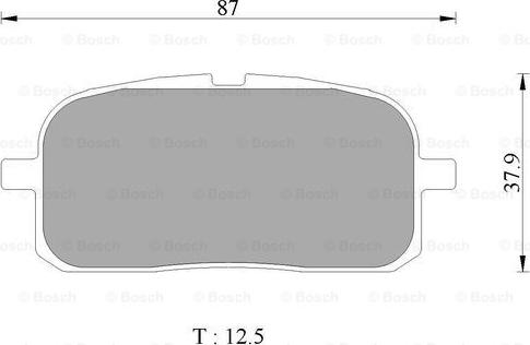 BOSCH 0 986 AB2 481 - Тормозные колодки, дисковые, комплект autospares.lv