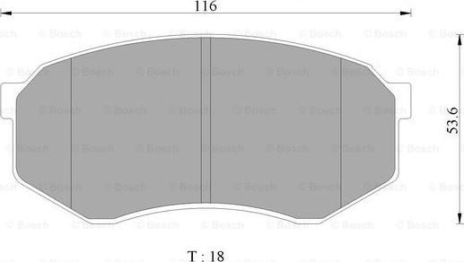 BOSCH 0 986 AB2 420 - Тормозные колодки, дисковые, комплект autospares.lv