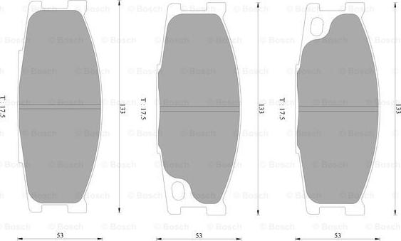 BOSCH 0 986 AB2 474 - Тормозные колодки, дисковые, комплект autospares.lv