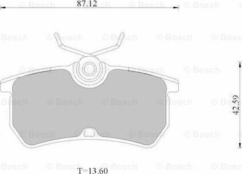 BOSCH 0 986 AB2 535 - Тормозные колодки, дисковые, комплект autospares.lv