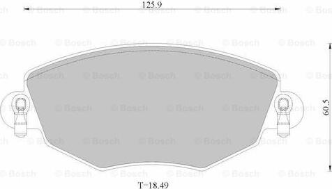 BOSCH 0 986 AB2 529 - Тормозные колодки, дисковые, комплект autospares.lv