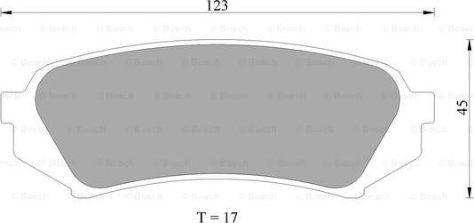 BOSCH 0 986 AB2 606 - Тормозные колодки, дисковые, комплект autospares.lv