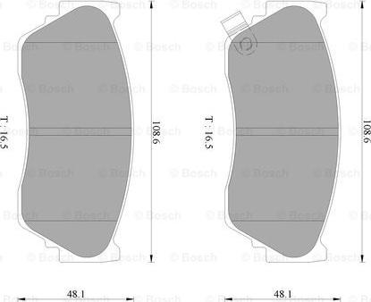 BOSCH 0 986 AB2 069 - Тормозные колодки, дисковые, комплект autospares.lv