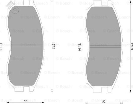 BOSCH 0 986 AB2 064 - Тормозные колодки, дисковые, комплект autospares.lv