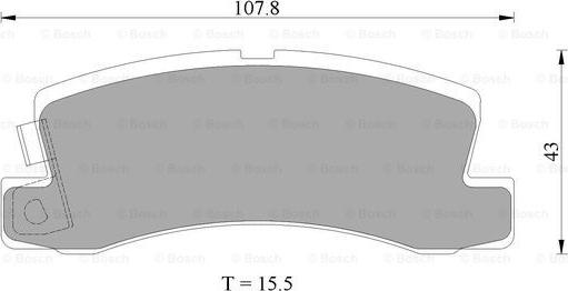 BOSCH 0 986 AB2 010 - Тормозные колодки, дисковые, комплект autospares.lv