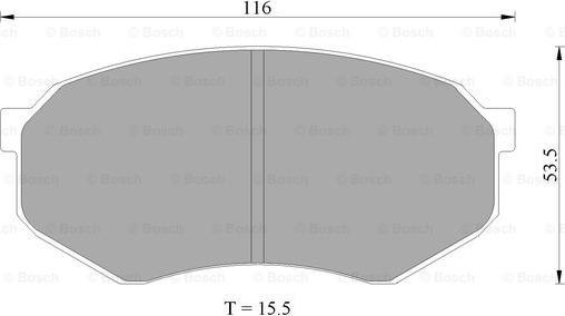 BOSCH 0 986 AB2 037 - Тормозные колодки, дисковые, комплект autospares.lv