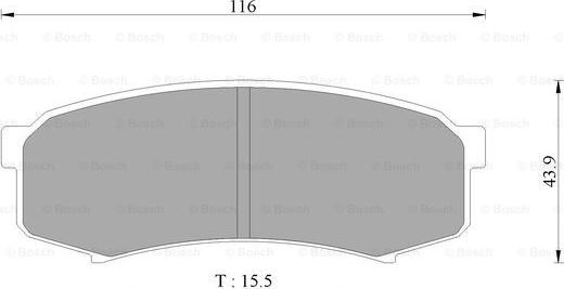 BOSCH 0 986 AB2 074 - Тормозные колодки, дисковые, комплект autospares.lv