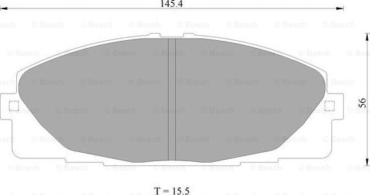 BOSCH 0 986 AB2 394 - Тормозные колодки, дисковые, комплект autospares.lv