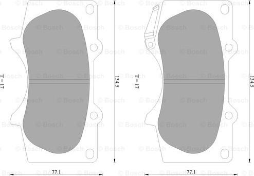 BOSCH 0 986 AB2 392 - Тормозные колодки, дисковые, комплект autospares.lv