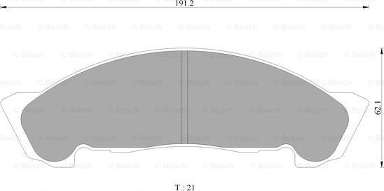 BOSCH 0 986 AB2 349 - Тормозные колодки, дисковые, комплект autospares.lv