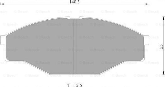 BOSCH 0 986 AB2 340 - Тормозные колодки, дисковые, комплект autospares.lv