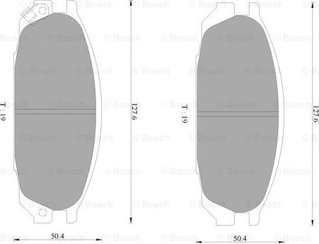 BOSCH 0 986 AB2 312 - Тормозные колодки, дисковые, комплект autospares.lv