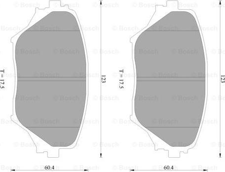 BOSCH 0 986 AB2 383 - Тормозные колодки, дисковые, комплект autospares.lv