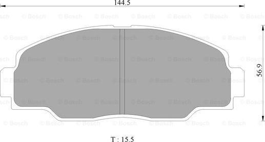 BOSCH 0 986 AB2 339 - Тормозные колодки, дисковые, комплект autospares.lv