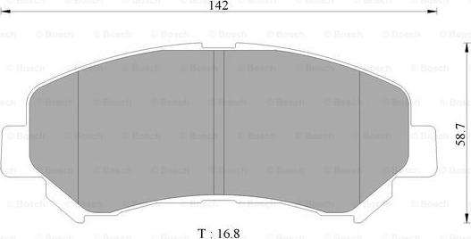 BOSCH 0 986 AB2 375 - Тормозные колодки, дисковые, комплект autospares.lv