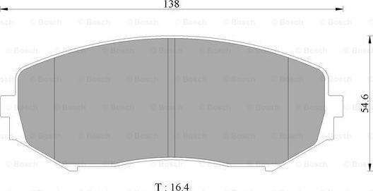 BOSCH 0 986 AB2 371 - Тормозные колодки, дисковые, комплект autospares.lv