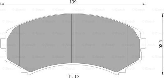 BOSCH 0 986 AB2 378 - Тормозные колодки, дисковые, комплект autospares.lv