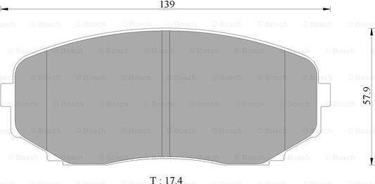 BOSCH 0 986 AB2 373 - Тормозные колодки, дисковые, комплект autospares.lv