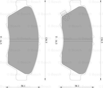 BOSCH 0 986 AB2 377 - Тормозные колодки, дисковые, комплект autospares.lv