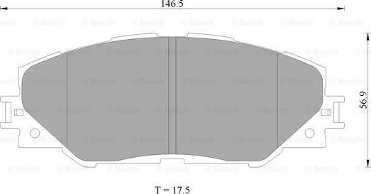 BOSCH 0 986 AB2 298 - Тормозные колодки, дисковые, комплект autospares.lv