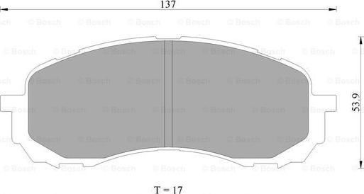 BOSCH 0 986 AB2 293 - Тормозные колодки, дисковые, комплект autospares.lv