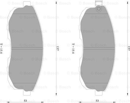 BOSCH 0 986 AB2 292 - Тормозные колодки, дисковые, комплект autospares.lv