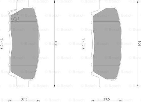 BOSCH 0 986 AB2 246 - Тормозные колодки, дисковые, комплект autospares.lv