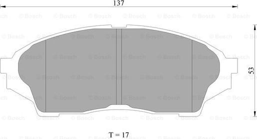 BOSCH 0 986 AB2 283 - Тормозные колодки, дисковые, комплект autospares.lv