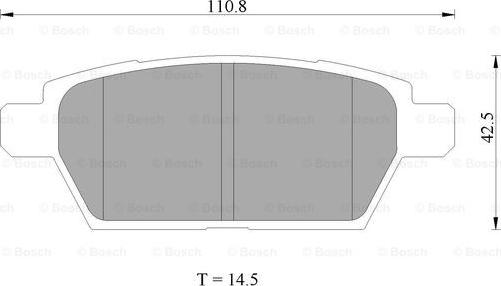 BOSCH 0 986 AB2 274 - Тормозные колодки, дисковые, комплект autospares.lv