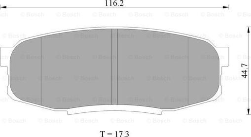 BOSCH 0 986 AB2 276 - Тормозные колодки, дисковые, комплект autospares.lv