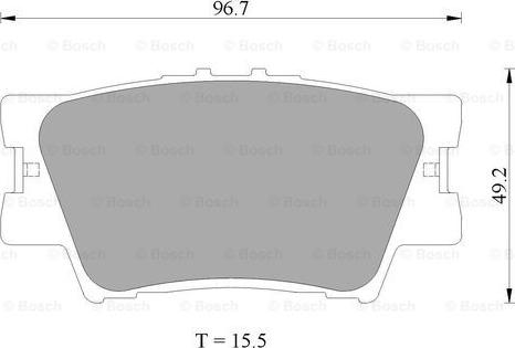 BOSCH 0 986 AB2 271 - Тормозные колодки, дисковые, комплект autospares.lv