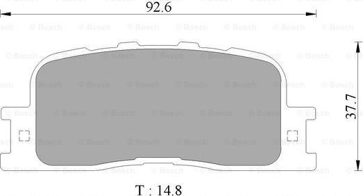 BOSCH 0 986 AB2 774 - Тормозные колодки, дисковые, комплект autospares.lv