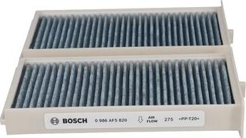 BOSCH 0 986 AF5 820 - Фильтр воздуха в салоне autospares.lv