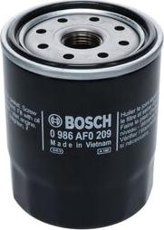 BOSCH 0 986 AF0 209 - Масляный фильтр autospares.lv