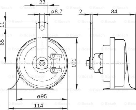 BOSCH 024148 - Звуковой сигнал autospares.lv