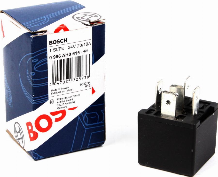 BOSCH 0 986 AH0 615 - Реле, ABS autospares.lv