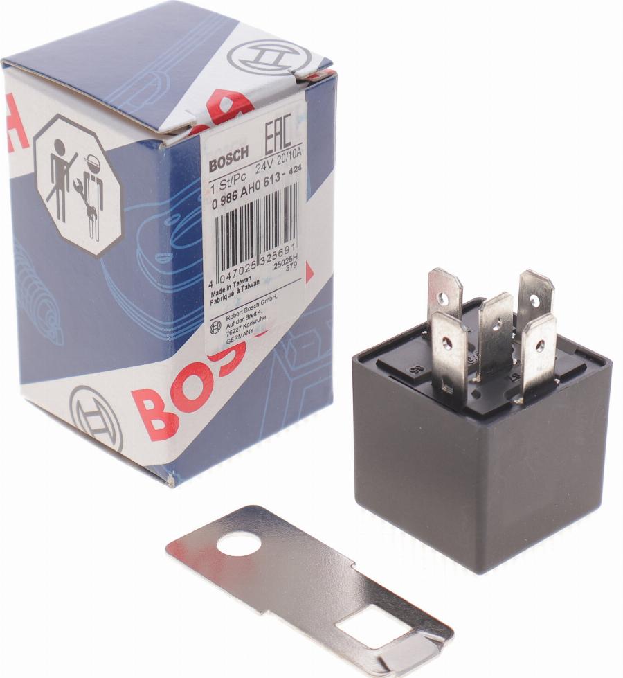 BOSCH 0 986 AH0 613 - Реле, рабочий ток autospares.lv