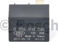 BOSCH 0 986 AH0 090 - Реле, топливный насос autospares.lv