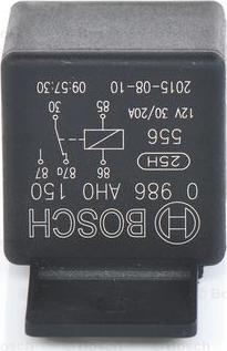 BOSCH 0 986 AH0 150 - Реле, рабочий ток autospares.lv