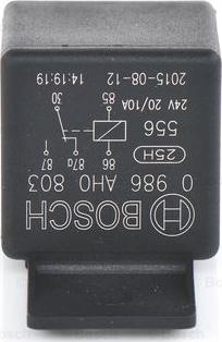 BOSCH 0 986 AH0 803 - Реле, рабочий ток autospares.lv