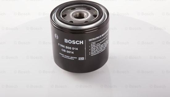 BOSCH 0 986 B00 014 - Масляный фильтр autospares.lv